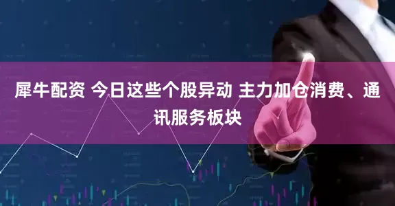 犀牛配资 今日这些个股异动 主力加仓消费、通讯服务板块